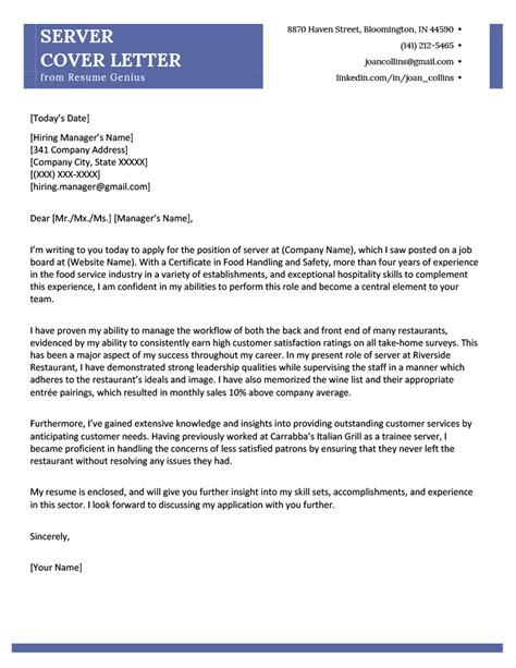 hostess cover letter|Hostess Cover Letter Examples & Samples for 2024 .